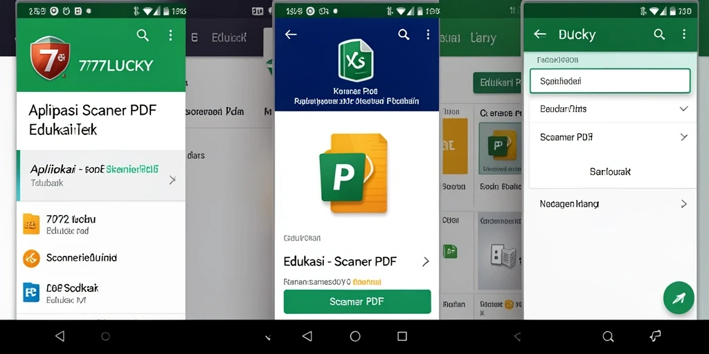 Antarmuka utama 777LUCKY menunjukkan fitur pemindaian PDF yang intuitif.