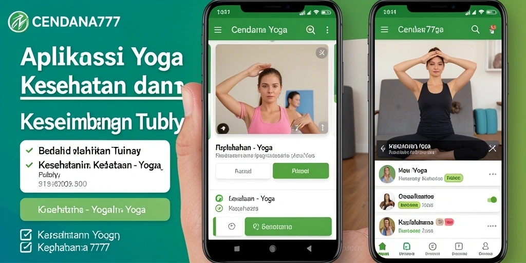 Screenshot antarmuka CENDANA777 menunjukkan sesi yoga yang interaktif.