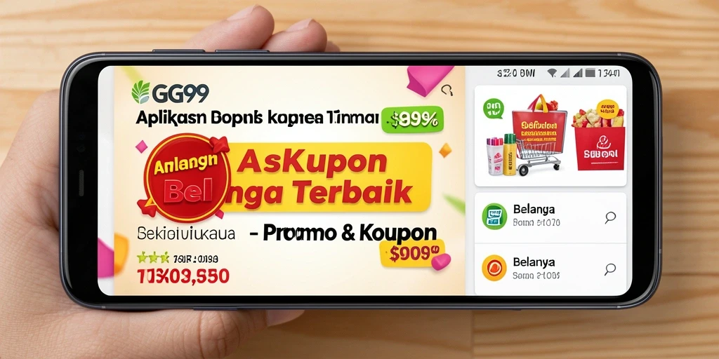 Antarmuka GG99 yang sederhana dan informatif untuk menemukan kupon.