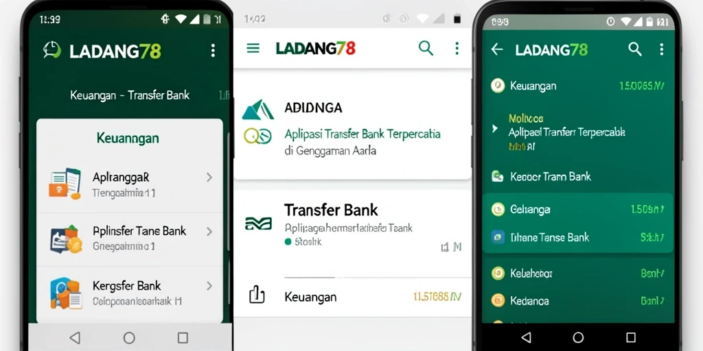 Antarmuka aplikasi Transfer Bank yang modern dan mudah digunakan.