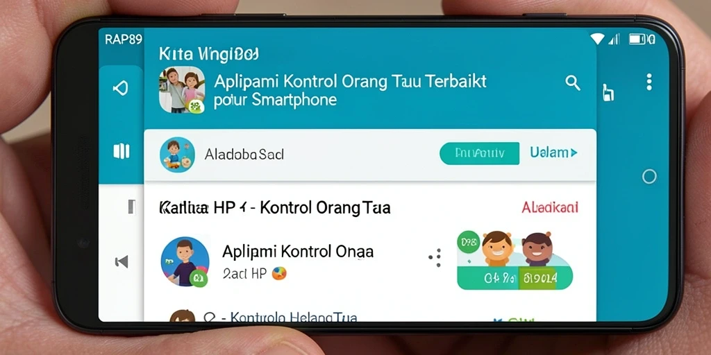 Antarmuka RAP89 yang sederhana dan fungsional untuk kontrol orang tua.