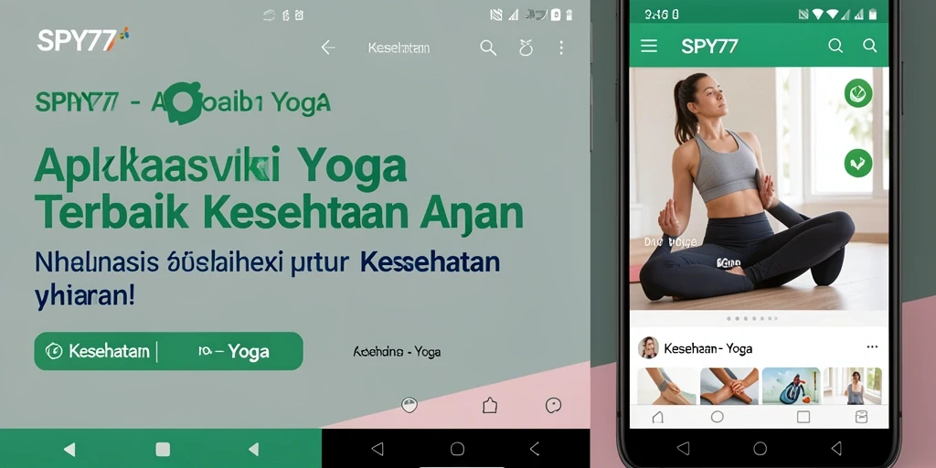 Antarmuka SPY77 dengan panduan gerakan Yoga yang jelas.