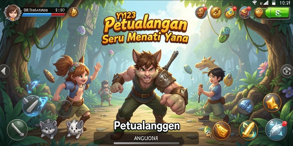 Tampilan antarmuka permainan Petualangan yang mengesankan di YY123.